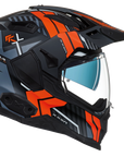 Casque Nexx XWED 2 wild country Orange/bleu de profil