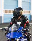 Casque Nexx SX100 R noir de profil