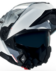 Casque Nexx Xvilitur blanc modulable de profil