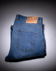 TAPERED FIT JEAN BLEU