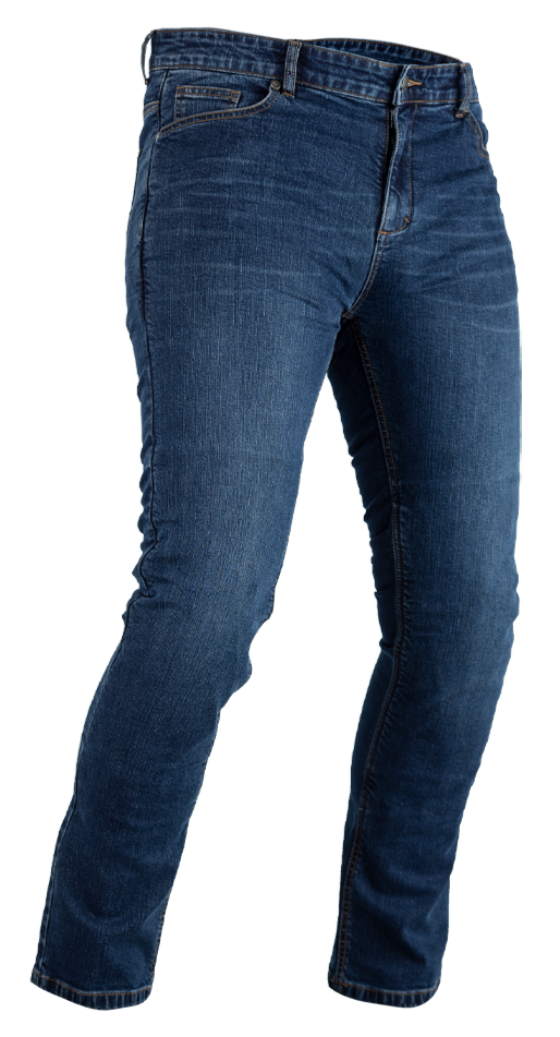 TAPERED FIT JEAN BLEU